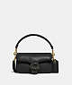 COACH®,PILLOW TABBY SHOULDER BAG 18,Smooth Leather,Mini,Brass/Black,Front View