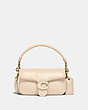 COACH®,PILLOW TABBY SHOULDER BAG 18,Smooth Leather,Mini,Brass/Ivory,Front View