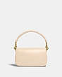 COACH®,PILLOW TABBY SHOULDER BAG 18,Smooth Leather,Mini,Brass/Ivory,Back View