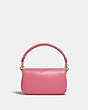 COACH®,PILLOW TABBY SHOULDER BAG 18,Nappa leather,Mini,Brass/Red,Back View