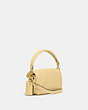 COACH®,PILLOW TABBY SHOULDER BAG 18,Smooth Leather,Mini,Brass/Vanilla,Angle View