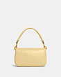 COACH®,PILLOW TABBY SHOULDER BAG 18,Smooth Leather,Mini,Brass/Vanilla,Back View