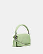 COACH®,PILLOW TABBY SHOULDER BAG 18,Smooth Leather,Mini,Silver/Pale Pistachio,Angle View