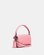COACH®,PILLOW TABBY SHOULDER BAG 18,Smooth Leather,Mini,Silver/Flower Pink,Angle View