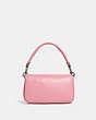 COACH®,PILLOW TABBY SHOULDER BAG 18,Smooth Leather,Mini,Silver/Flower Pink,Back View