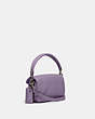 COACH®,PILLOW TABBY SHOULDER BAG 18,Smooth Leather,Mini,Silver/Light Violet,Angle View