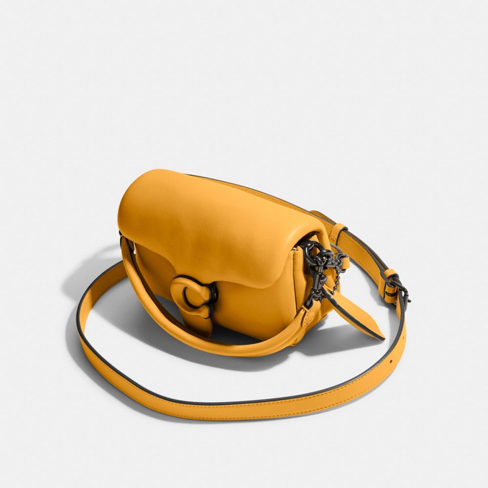 COACH®,Pillow Tabby Shoulder Bag 18,Calfskin Leather,Crossbody,Logo,Silver Metal,Casual,,Closer View