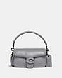 COACH®,PILLOW TABBY SHOULDER BAG 18,Smooth Leather,Mini,Pewter/Granite,Front View