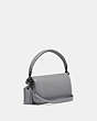 COACH®,PILLOW TABBY SHOULDER BAG 18,Smooth Leather,Mini,Pewter/Granite,Angle View