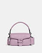 COACH®,PILLOW TABBY SHOULDER BAG 18,Smooth Leather,Mini,Pewter/Ice Purple,Front View