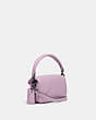 COACH®,PILLOW TABBY SHOULDER BAG 18,Smooth Leather,Mini,Pewter/Ice Purple,Angle View