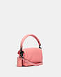 COACH®,PILLOW TABBY SHOULDER BAG 18,Nappa leather,Mini,Pewter/Candy Pink,Angle View