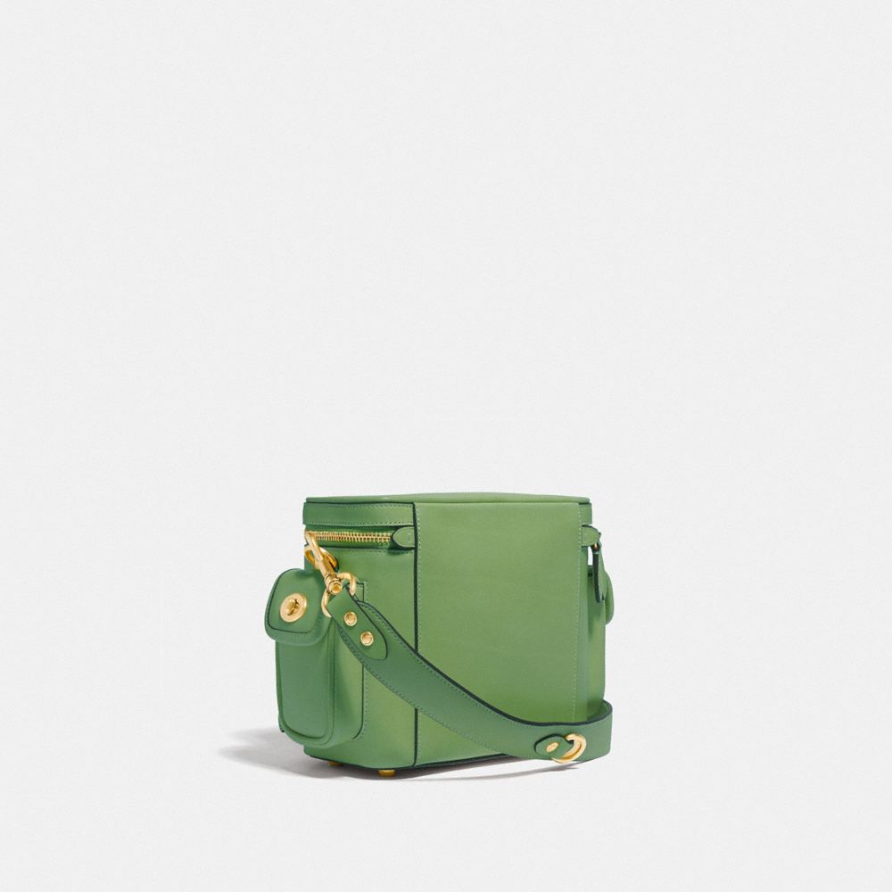 COACH Utility Crossbody 18 In Original Natural Leather in Green for Men