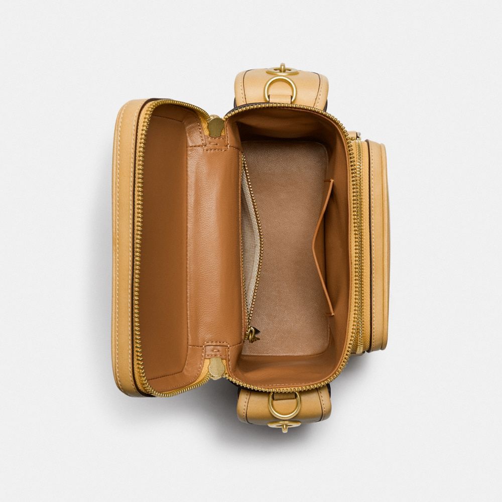 COACH®,Utility Crossbody 18 In Original Natural Leather,,Inside View,Top View