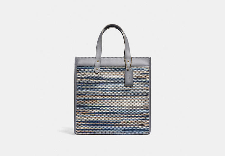 Field Tote In Upwoven Leather
