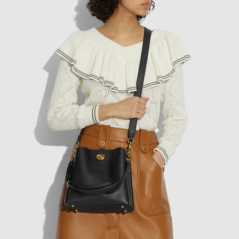 Coach Willow Bucket Bag in Signature Canvas with Heart Print — www