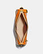 COACH®,SWINGER BAG 20 IN ORIGINAL NATURAL LEATHER,Original Natural Leather,Small,Brass/CARROT,Inside View,Top View