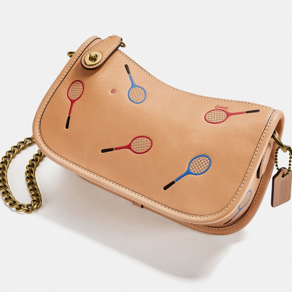 COACH®,Swinger Bag 20 In Original Natural Leather,,Closer View