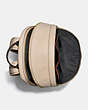 COACH®,CHARTER BACKPACK WITH EMBROIDERY,Pebble Leather,X-Large,Brass/Ivory Multi,Inside View,Top View