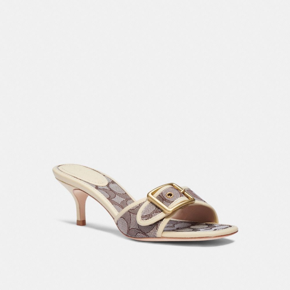 Buckle mule online sandals