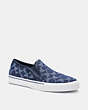 COACH®,CITYSOLE SKATE SNEAKER,mixedmaterial,Chambray/ Midnight Navy,Front View