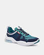 COACH®,CITYSOLE RUNNER,mixedmaterial,Charcoal/Marine/Jewel Blue,Front View