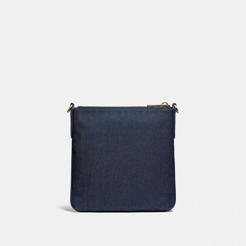 COACH®,Kitt Messenger Crossbody Bag With Coach Print,,Back View