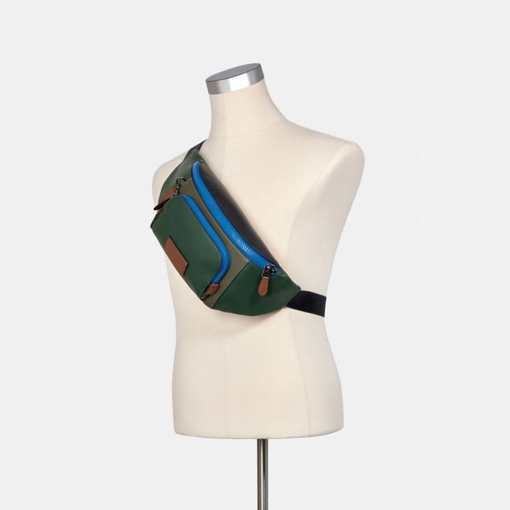 Sac banane Track à contraste de couleur