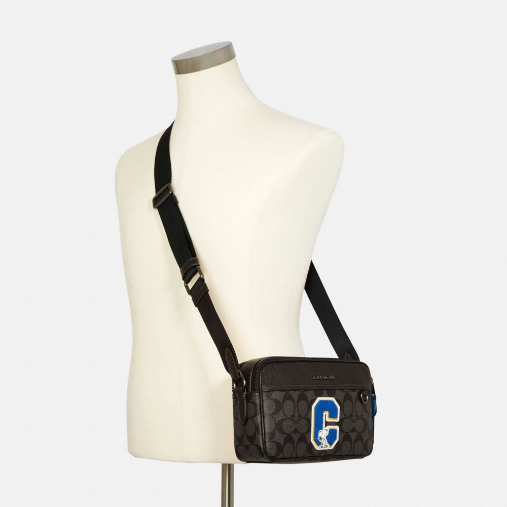 Coach X Peanuts Graham Crossbody Bag In Signature Canvas With Snoopy