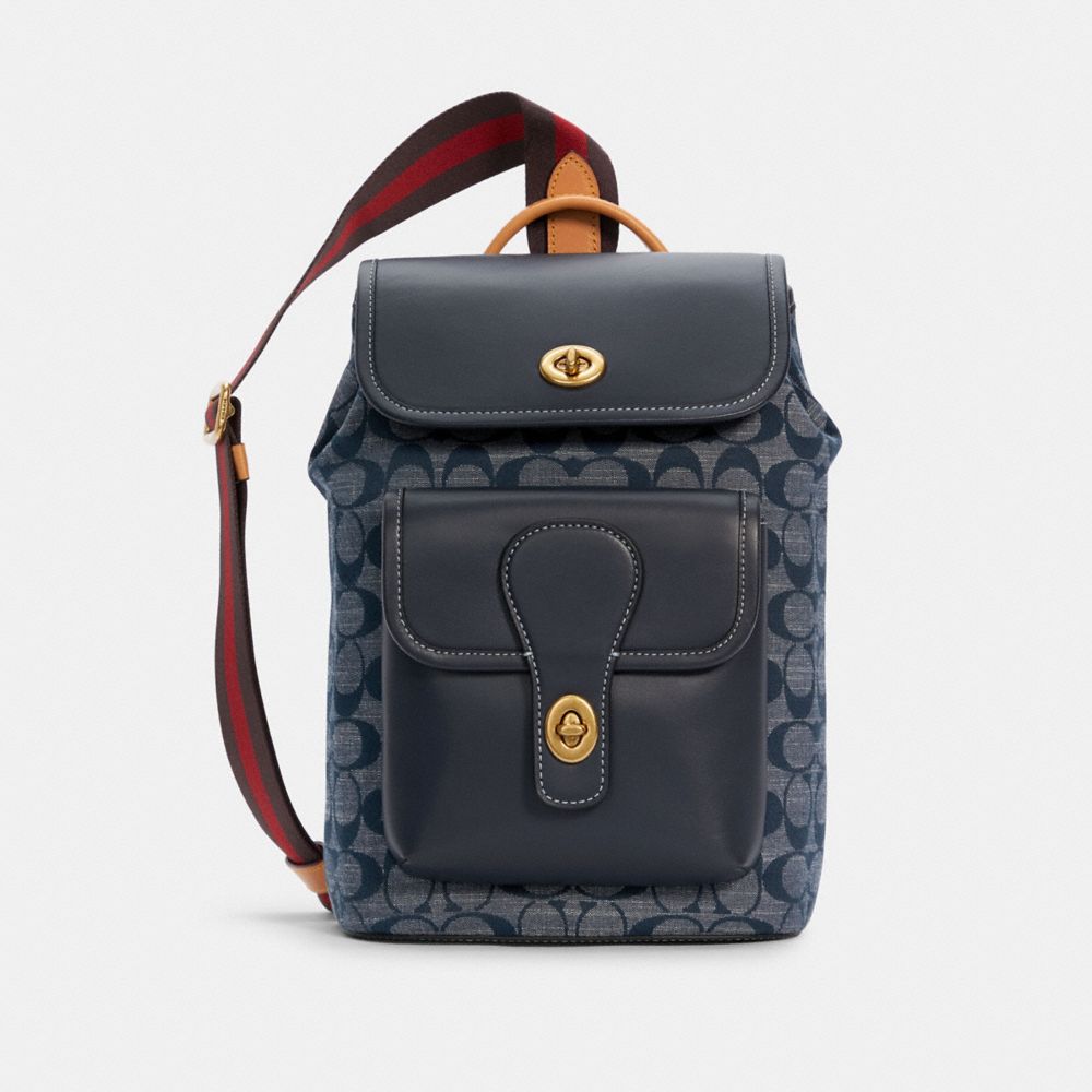 COACH® Outlet | Heritage Pack In Signature Chambray display picture 2