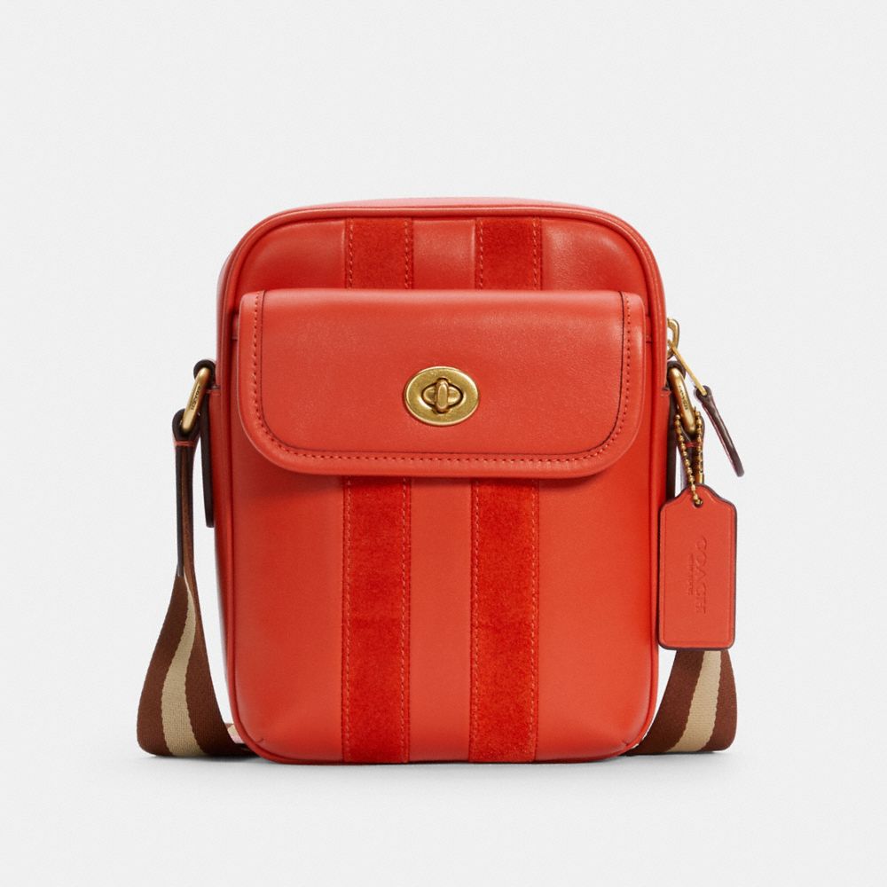 COACH®,Heritage Crossbody With Stripe,,Front View