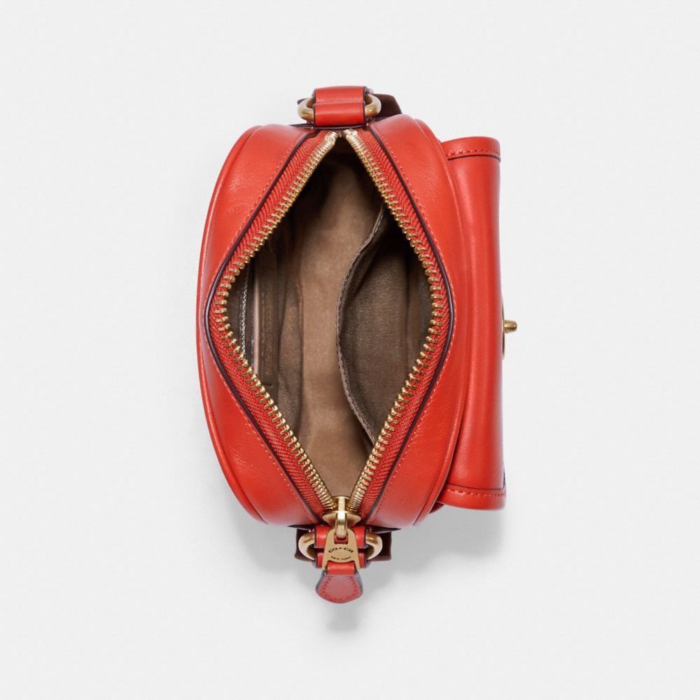 COACH®,Heritage Crossbody With Stripe,,Inside View,Top View