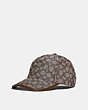 COACH®,SIGNATURE JACQUARD BASEBALL CAP,Cotton/Polyester,Stone 1941 Saddle,Front View