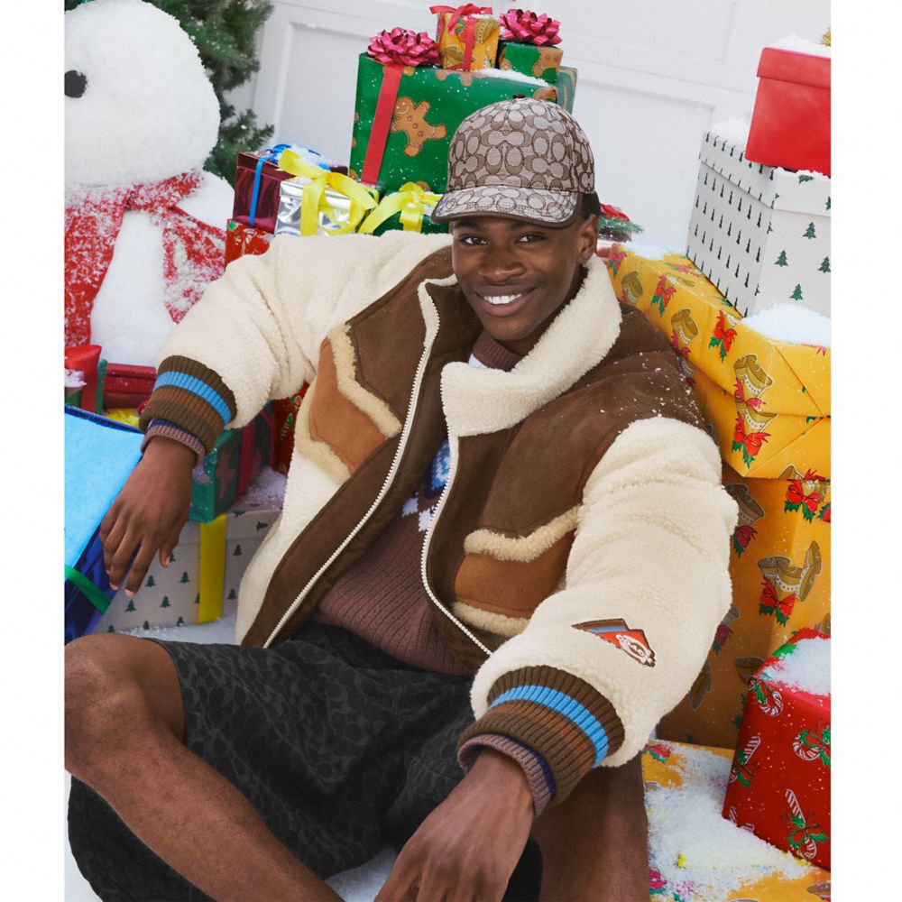 COACH®,シグネチャー ジャカード ベースボール キャップ,ファッション雑貨,