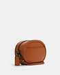 COACH®,CAMERA BAG WITH HORSE AND CARRIAGE,Pebble Leather,Small,Gunmetal/Ginger,Angle View
