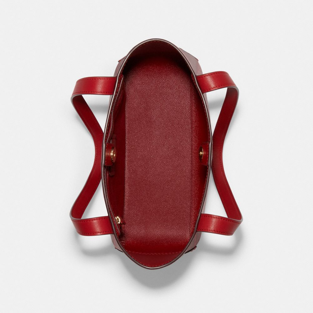 COACH®,Tote 27 With Horse And Carriage Dot Print,,Inside View,Top View