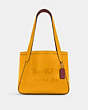 COACH®,TOTE 27 WITH HORSE AND CARRIAGE,n/a,Medium,Gold/Ochre/Vintage Mauve,Front View