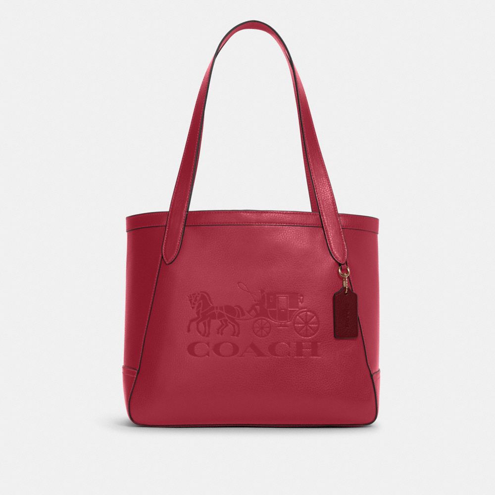 Coach ◆ CA303 Tote 42 Camo Print Rainbow Horse Carriage COACH® | 100 Percent Recycled Canvas Tote 42 With Camo Print