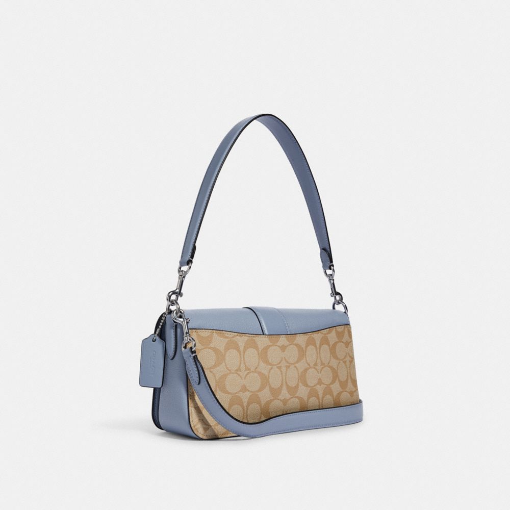 COACH®,Georgie Shoulder Bag In Signature Canvas,,Angle View