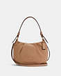 COACH®,EVERLY SHOULDER BAG,Pebble Leather,Medium,Gold/Taupe,Front View