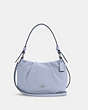 COACH®,EVERLY SHOULDER BAG,Pebble Leather,Medium,Silver/TWILIGHT,Front View