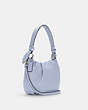 COACH®,EVERLY SHOULDER BAG,Pebble Leather,Medium,Silver/TWILIGHT,Angle View