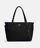 COACH®,BABY BAG,Nylon/Leather,X-Large,Gold/Black,Front View