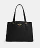 COACH®,TATUM CARRYALL 40,X-Large,Gold/Black True Red,Front View