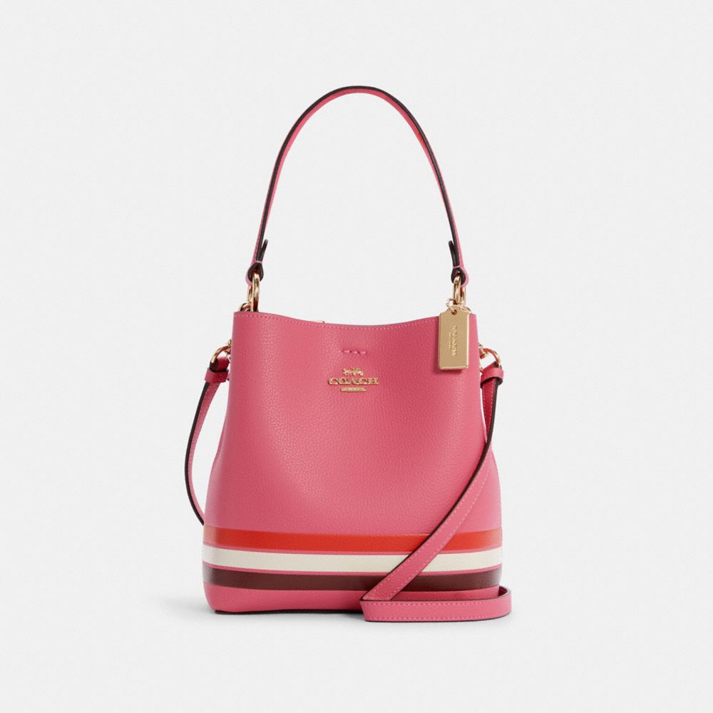 COACH® Outlet | Small Town Bucket Bag In Colorblock With Stripe
