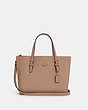 COACH®,MOLLIE TOTE BAG 25,Crossgrain Leather,Medium,Anniversary,Gold/Taupe Oxblood,Front View