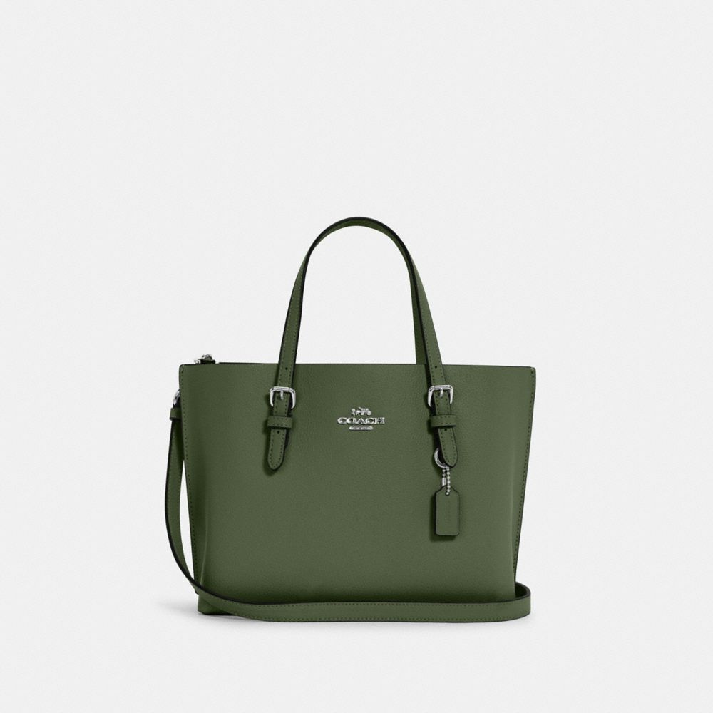 COACH®,Mollie Tote Bag 25,Leather,Crossbody,Logo,Gold Metal,Casual,,Front View