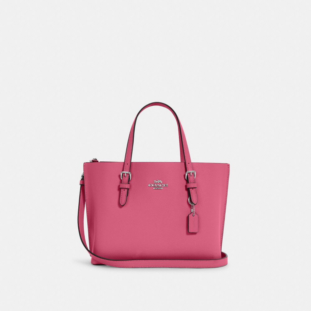 Pink coach bag reversible sale