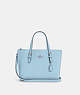 COACH®,MOLLIE TOTE BAG 25,Crossgrain Leather,Medium,Anniversary,Silver/Waterfall,Front View