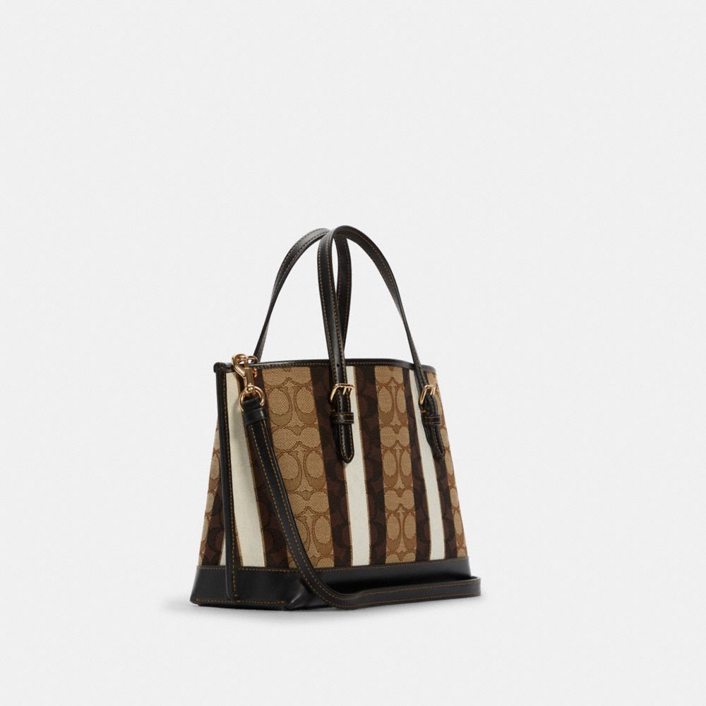 Coach Mollie Tote 25 Signature Jacquard With Stripes